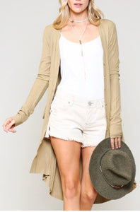 Layla Ribbed Duster Cardigan