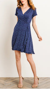Picnic in Provence Faux Wrap Dress