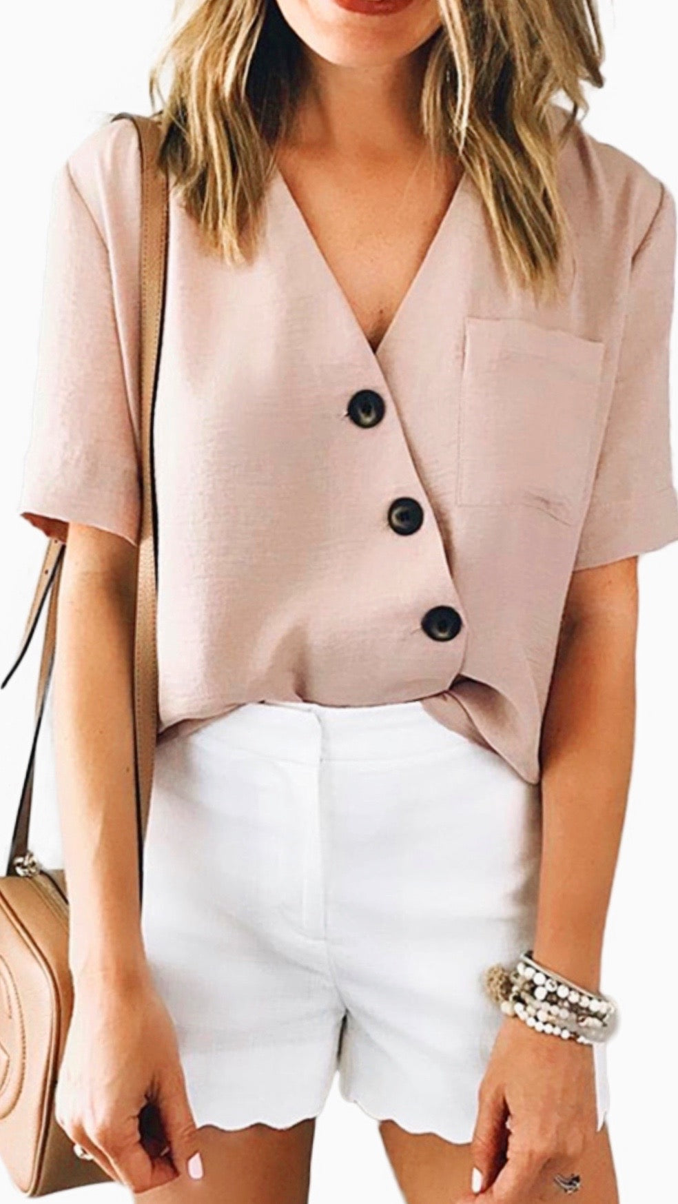 Brittany Button Front Blouse
