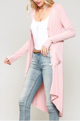 Layla Ribbed Duster Cardigan