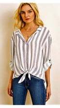 Load image into Gallery viewer, Pacific Heights Striped Blouse