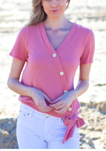 Load image into Gallery viewer, Paradise Cove Faux Wrap Top