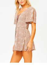 Load image into Gallery viewer, Sunset Key Lace Up Romper