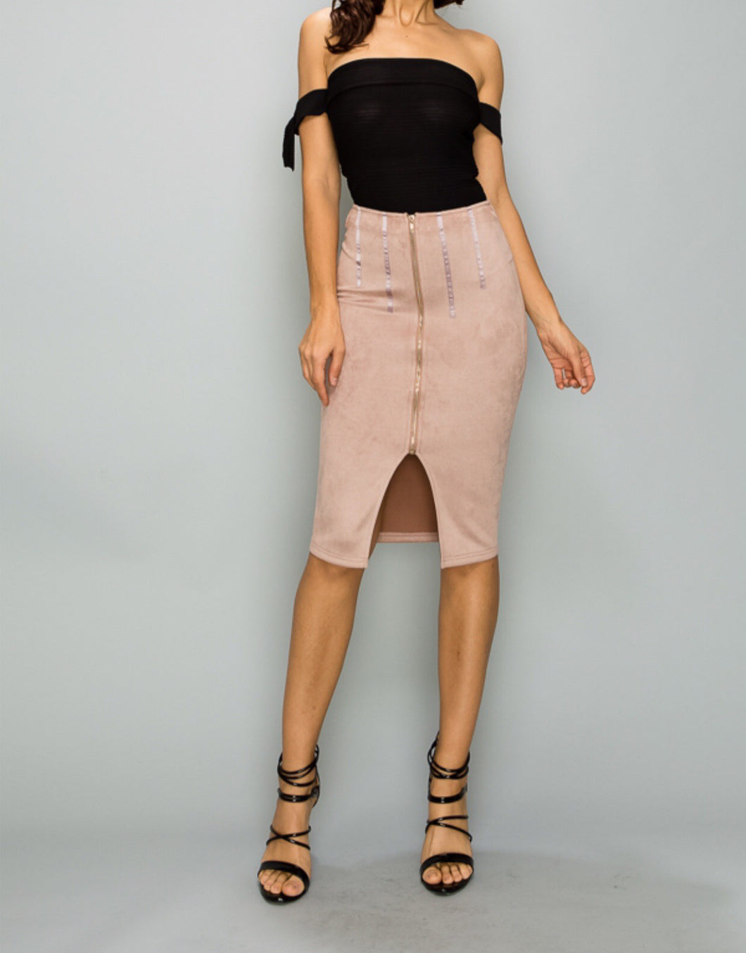 Valentina Faux Suede Skirt