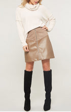 Load image into Gallery viewer, West End Faux Leather Skirt