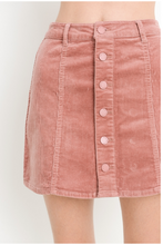 Load image into Gallery viewer, Jane B Corduroy Mini Skirt