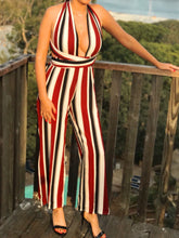 Load image into Gallery viewer, Evelyn Multi Stripe Jumpsuit