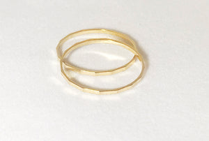 Kelly Stackable Hammered Rings