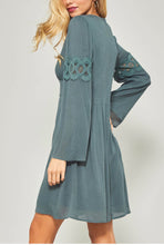 Load image into Gallery viewer, Margaery Lace Trim Dress