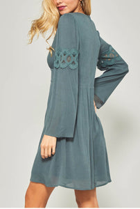 Margaery Lace Trim Dress